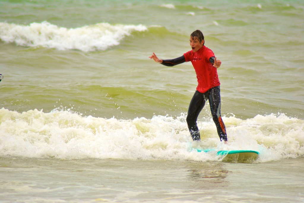 De Panne golfsurfen en skimboarden