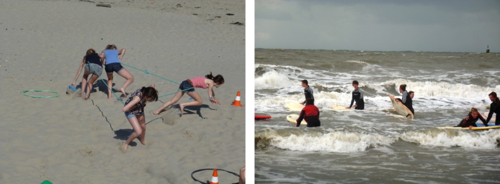 Avontuurlijke dag aan zee en strand